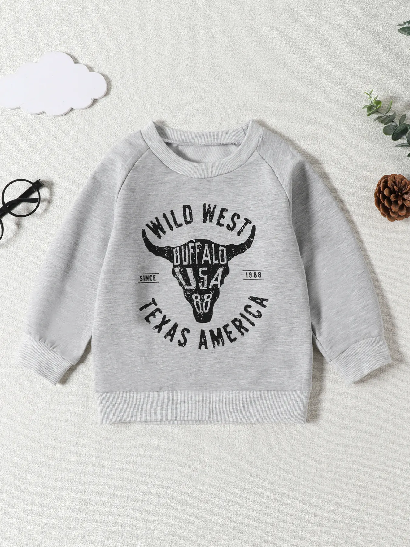 Children's Graphic Round Neck Sweatshirt